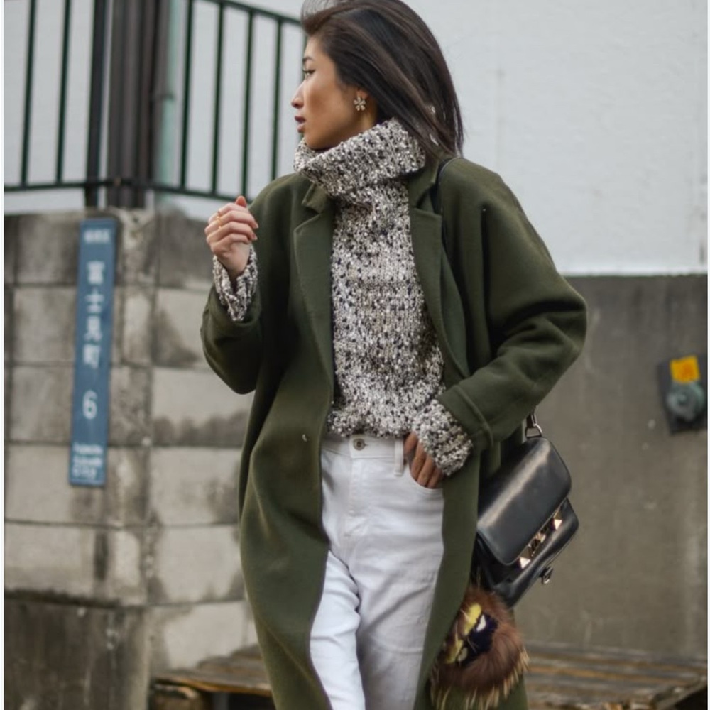 Rachel Zoe Dark Green Trench Coat
